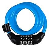 Disttocate Fahrradschlösser, E-Bike fünfstellig, Mountainbike Bar Drahtringe, Diebstahlschutz, Blau