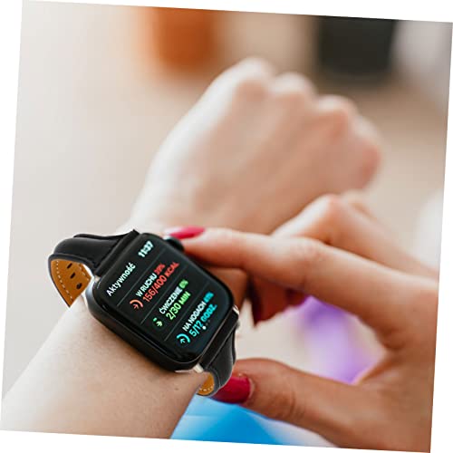 Relojes de mujer cuero banda intercambiable fácil para evitar alergias 4
