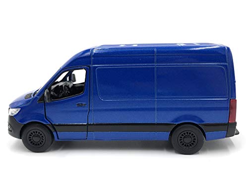 ICE TOYS Modèle de voiture à l'échelle 1:48 avec portes ouvrantes (Fourgon Bleu)
