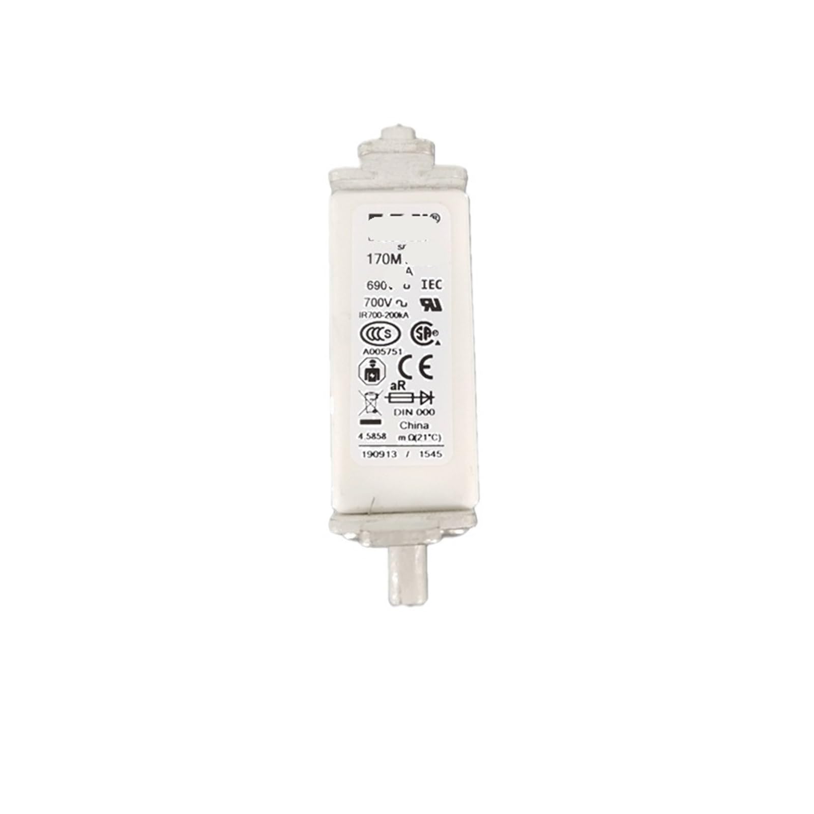 Noyau de fusible Haute Tension 170M6467 évite les pannes de circuit