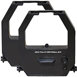 Genuine Ribbons for Allied Time AT-4500/AT-2700 Time Clocks, 2-Pack, Black | Genuine Replacement, Clear Legible Prints, Fade-Resistant Ink, Reduces Downtime, Consistent Performance