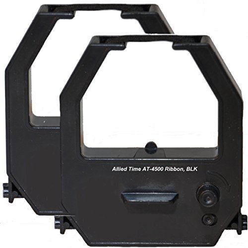 Genuine Ribbons for Allied Time AT-4500/AT-2700 Time Clocks, 2-Pack, Black