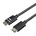 Produktbild Amazon Basics  Umflochtenes HDMI-Kabel, Premium-Zertifizierung, unterstützt Ethernet, 3D, 4K HDR und ARC (4K bei 60 Hz, 18 Gibt/s), 0,9 m