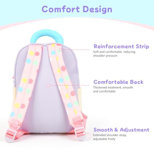 Image of PALAY Mini Toddler Bag for 2-5 Years Cute Cartoon Small Kids Bag with Small Pouch Lightweight Mini Toddler Backpack