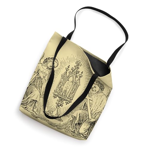 Bolso Tote Católico Tradicional Adoration Angels Vintage miniatura 2