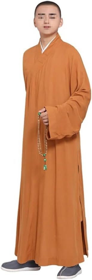 Unisex Traditional Buddhist Monk Robe Summer Comfortable Breathable Meditation Costume