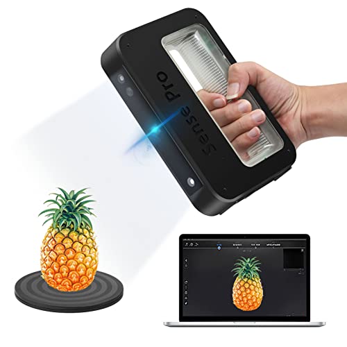 3D Scanner für 3d Drucker, Sense pro Handheld 3D-Scanner mit Drehtisch, Vollfarb 3D Scanner für 3D-Modellierung, Kunst, Design, Heritage Konservierung Cover
