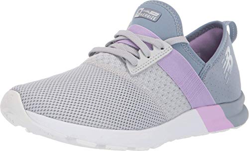 New Balance Women's FuelCore Nergize V1 Sneaker, Light Aluminum/Reflection/Dark Violet, 5 Wide