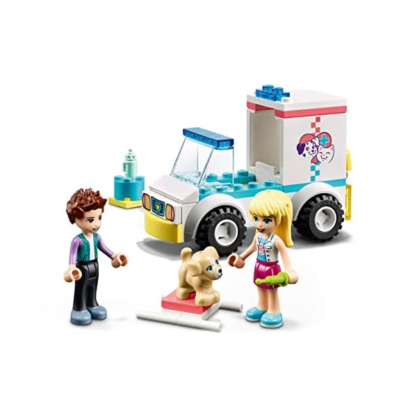 LEGO 41694 Friends Tierrettungswagen, Tier-Krankenwagen, Spielzeug mit Mini-Puppen Stephanie und Ethan ab 4 Jahre… – Bild 3
