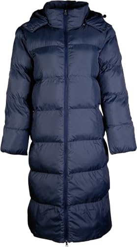 HKM Damen Mantel extra lang Preston dunkelblau XS