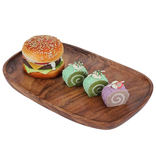 Serving Tray, Wooden Tray, Irregular Snack Fruit Serving Plate for Households Hotels, Restaurants and Cafes Use