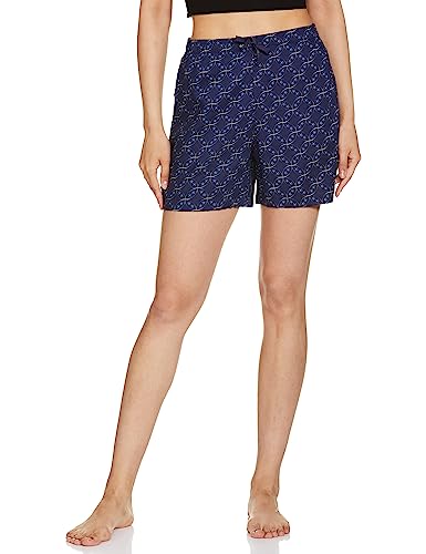 Image of Van Heusen Women's Cotton Lounge Shorts | Lightweight | Breathable Cotton | Relaxed fit | Printed | Comfortable Everyday Wear | Style 55501