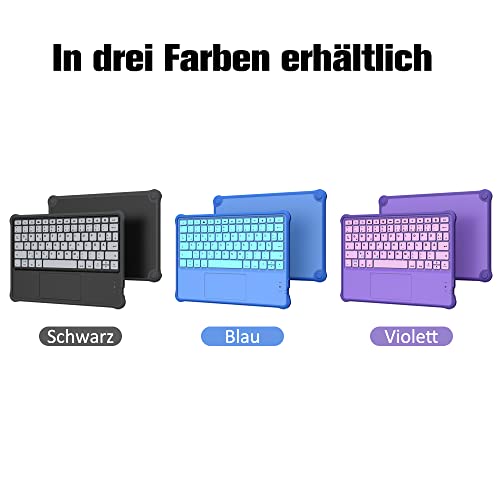 Kabellose Bluetooth-Tastatur „Made for Amazon“ für Kinder, violett, für Fire HD 10 Kids- und Kids Pro-Tablets
