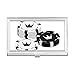 Gambling Utensils Chips Crown Pattern Business Card Holder Case Pocket Box Wallet