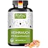 Frankincense Capsules High Dose - 2200 mg Boswellia Serrata Extract - 85% Boswellic Acids - Indian Frankincense - 180 Vegan Capsules - According to German Quality Standards - Raibu