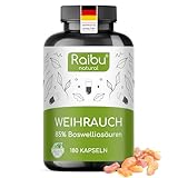 Weihrauch Kapseln hochdosiert - 2200 mg Boswellia Serrata Extrakt - 85% Boswelliasäuren - Indischer...