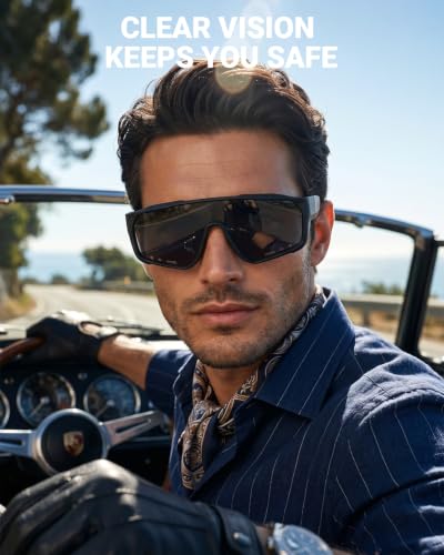 Image of Polarized Fit Over Sunglasses, UV400 For Driving Cycling Fishing | Lightweight 25g, Anti Glare Glasses