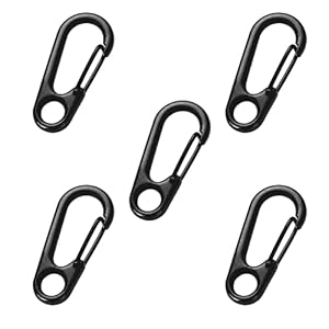 Fyaccd 5 Stück Mini Karabinerhaken