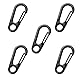 Karabinerhaken, 5 Stück Mini Karabiner, Schlüsselanhänger, Schnalle Feder Rucksack Verschlüsse, für Camping, Reisen, Wandern