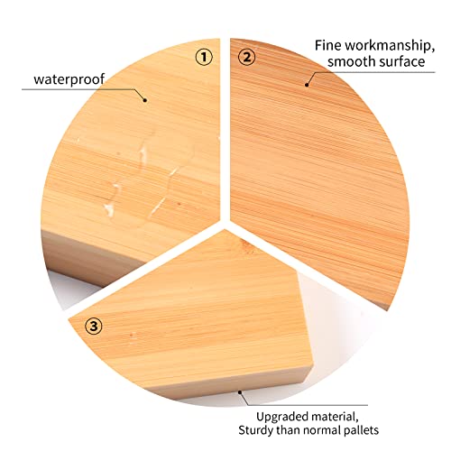 Dingco Natural Bamboo Vanity Tray, Sink Tray, Smooth And Thick Wooden Tray For Toilet Tank And Bathroom Counter Top thumb #3