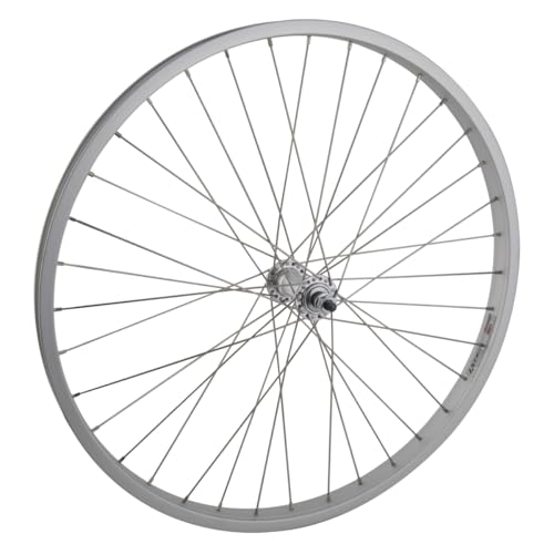 Wheel 24 X 1.75 36h, Alloy, Bolt On, Silver