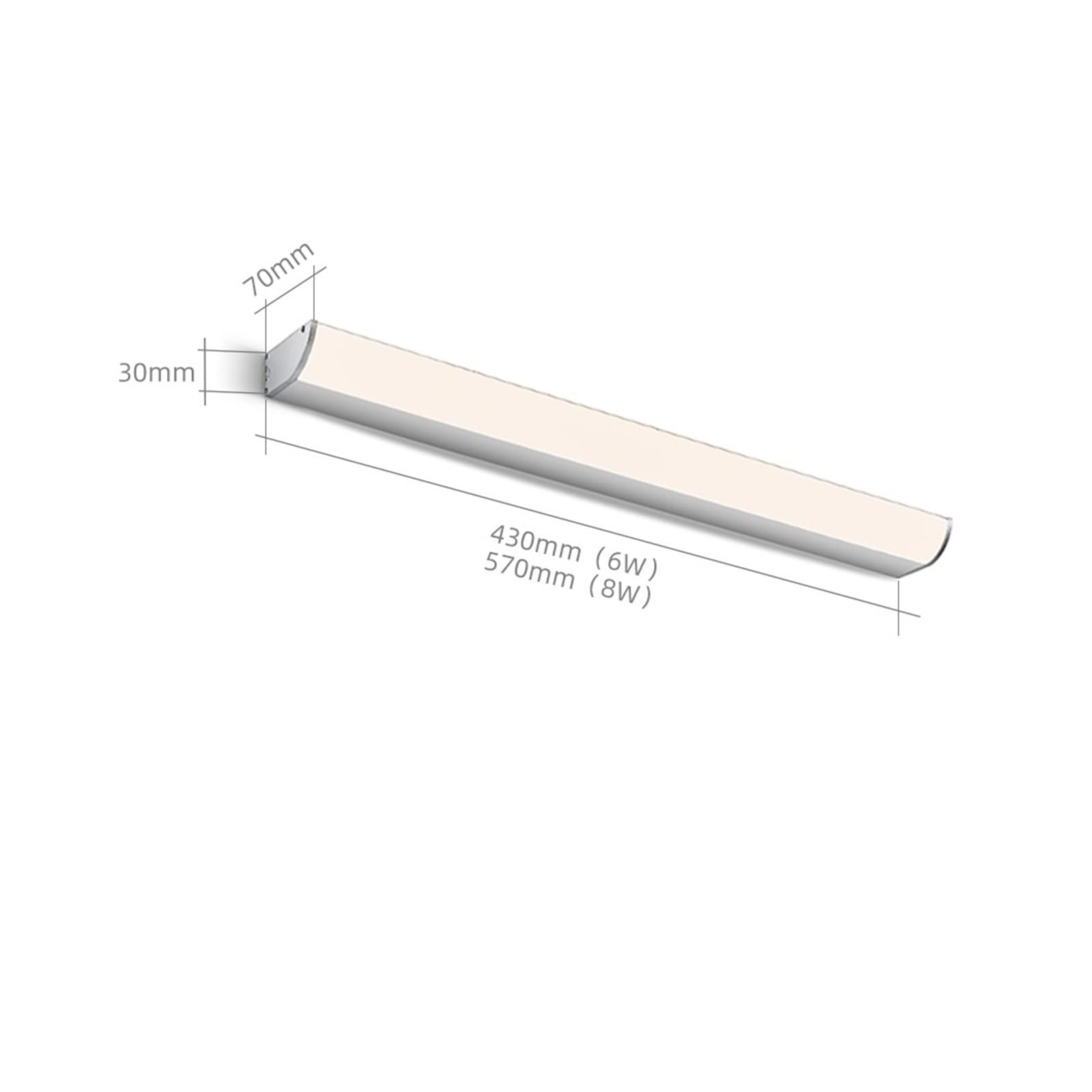 Lampada Da Parete A Led, Faro a LED Impermeabile Lampada Tubo Hotel Allargamento Lampada for pittura a olio Toilette Toilette Bagno Make-up Luce di riempimento Facile Da Configurare ( Size : 6W IP44 )