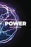  POWER NOTEBOOK: Notebook For Powerful Men  Workout Notebook  Workout Log Journal  Energy Notebook