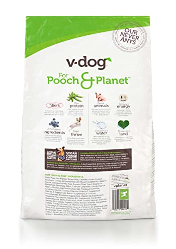 V-dog Vegan Mini Kibble Dry Dog Food (4.5 LB) Small Breed Dogs | Plant-Based Protein with Added Taurine for Sensitive Stomach and Skin | All Natural Made in US - Image 3