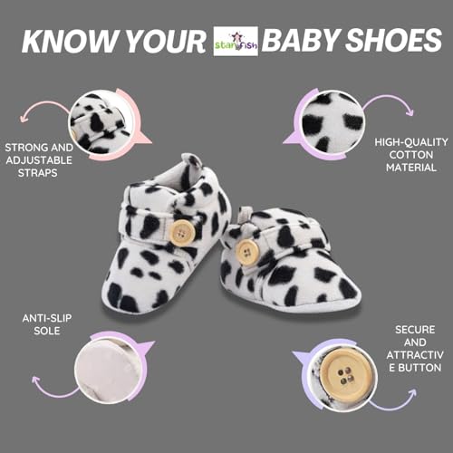 Image of Star Fish Baby Boys & Girls 3 to 6 Months Skin Friendly Comfortable & Breathable Shose