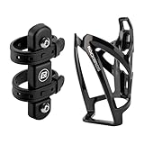 SET UNIVERSALE PER PORTABORRACCE BICI: Include supporto e portaborracce, compatibile con MTB/bici pieghevoli/da corsa. La regolazione della distanza assicura saldamente borracce di diverse forme per l'idratazione quotidiana
