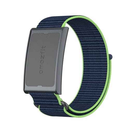 Qjonsiu Cinturino Compatibile Con Amazfit Helio Strap, Traspirante Banda In Nylon Sportiva Strap Band-Blu Verde