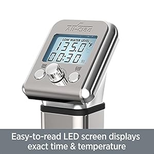 All-Clad EH800D51 Sous Vide Professional Immersion Circulator Slow Cooker with Digital Display for Precise Cooking Results, Silver All Clad EH800D51 Sous Vide Professional Immersion Circulator Slow Cooker with Digital Display for Precise Cooking Results Silver