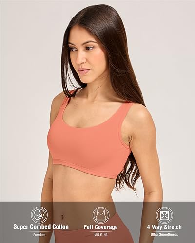 Image of URBAN ADVENTURE Cotton Full Coverage Everyday Beginner Bra for Women & Girls | Non-Wired, Non-Padded | Soft & Breathable Comfort
