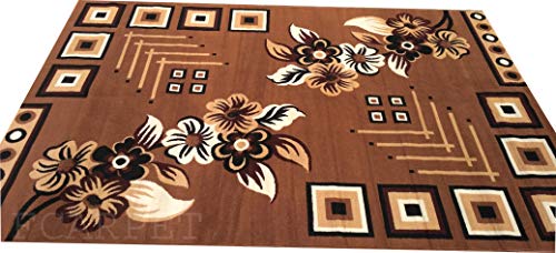 Image of Most Prefer Rectangular Carpet for Your Hall, Bedroom, Living Room & Kitchen 5X7 Feet Gold Color
