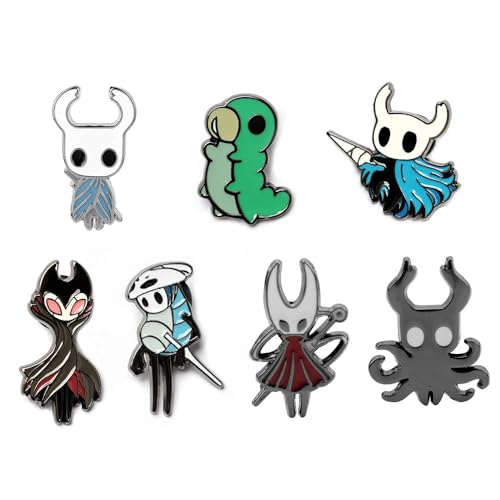 7 Hollow Knights Enamel Pin Hollow Knights Grimm Broche Jeux Figurine Métal Badge Cosplay Accessoires Sac Deko