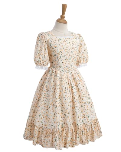 Disfraz colonial para niñas talla Medium miniatura 3