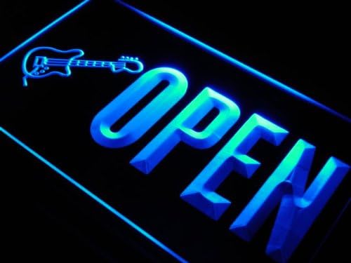 ADVPRO j755-b Open Guitar Music Shop New Neon Light Sign