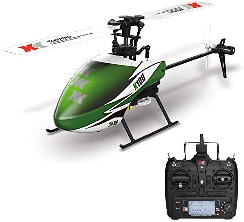 Sallymonday Imported RTF RC Helicopter 3D 6G System Built-In Gyro Super Stable Flight, 2.4GHz Radio Control Aircraft with 6-Axis Gyro Stabilizer, for Beginners 14 + Years Old Kids Adult XK K100 6CH (RC Helicopter)