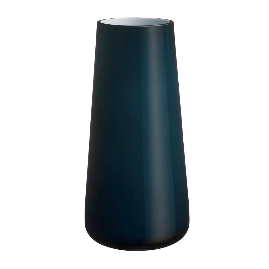 Vaso Villeroy & Boch Numa Grande Midnight Sky - Vetro Soffiato Blu, 34 Cm, Per Fiori O Decorazione