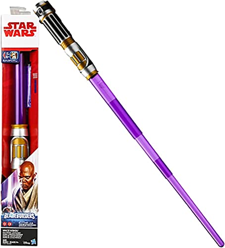 スターウォーズおもちゃスクリームセイバーライトセーバー-ロールプレイに最適、サウンドとエフェクトで戦いのふりをするシスメイスウィンドゥ電子ライトセーバー Purple