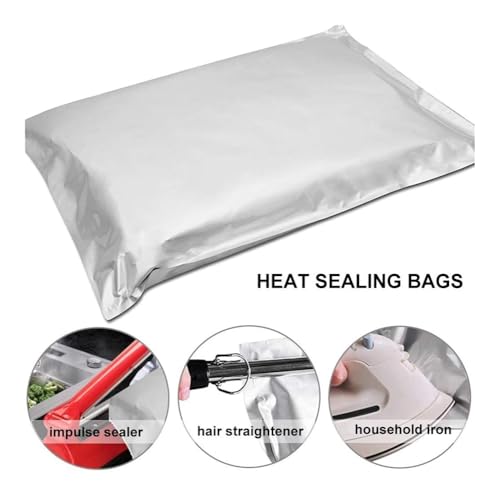 YETONADO Mylar-Beutel aus Aluminiumfolie für langfristige Lagerung, feuchtigkeitsbeständig, luftdicht (40 x 60 cm), 10 Packungen