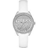 Guess Unisex Erwachsene Armbanduhr Datum klassisch Quarz Leder W0627L4