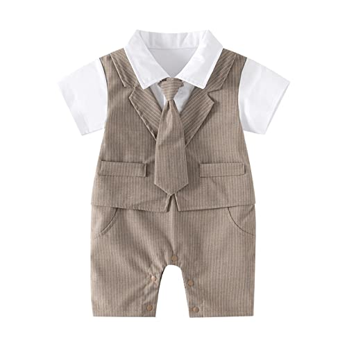 Body bébé garçon gilet nœud papillon intégré en coton doux