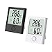 Produktbild Digitales Mini Thermometer Hygrometer, Innen Thermo Hygrometer, Temperatur und Feuchtigkeitsmesser Luftfeuchtigkeitsmessgerät mit Klima Monitor für Raumklimakontrolle, Raum, Zimmer, Büro, 2 Stück
