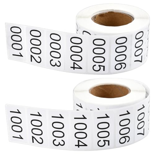 Stickers numérotés de 0001 à 2000 pour simplifier votre déménagement et tri à la maison