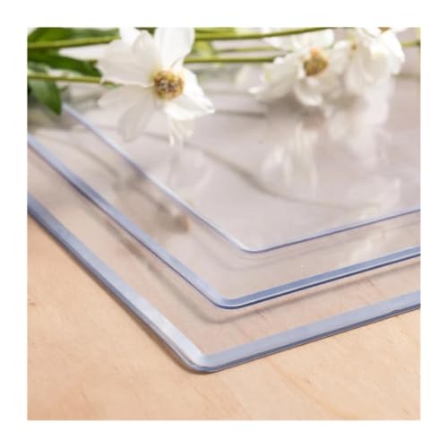 Nappe PVC transparente contre les rayures et taches de graisse sur table mat