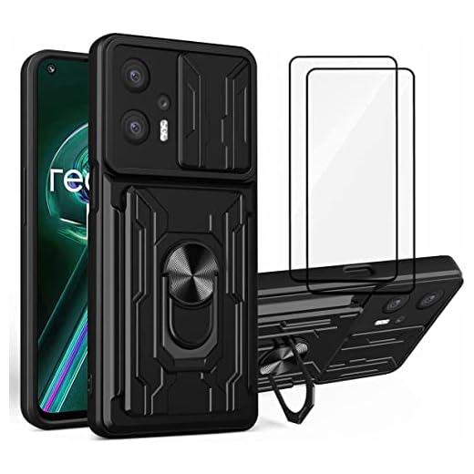 Capa para Xiaomi Poco X4 GT 5G com cobertura para câmera e suporte para suporte de câmera Militar Grau de proteção à prova de choque com suporte magnético para carro para Xiaomi Poco X4 GT 5G (preto)