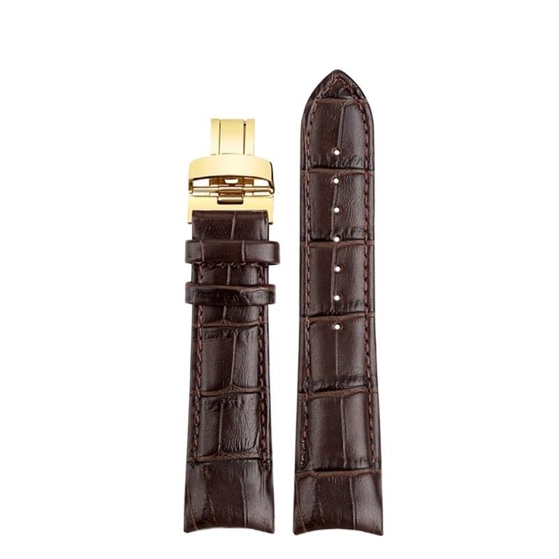 Bracelet cuir de vachette pour Mido Belluna M024407A luxe 20mm