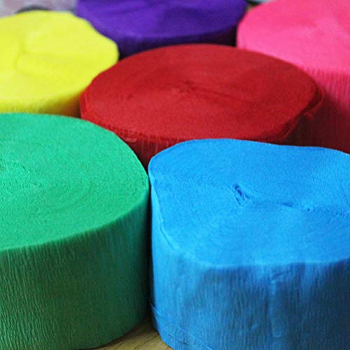 9 rolos de papel crepom NUOBESTY para aniversário, casamento, dia dos namorados, festa, decoração de