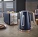 Price comparison product image TOWER Cavaletto 3KW 1.7L Jug Kettle & 2 Slice 850W Toaster. Matching Kettle & Toaster Set in Midnight Blue & Rose Gold